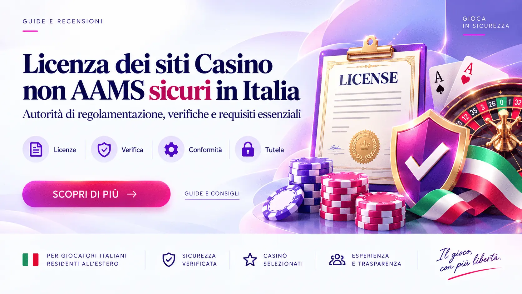 Licenza dei siti Casino non AAMS sicuri in Italia